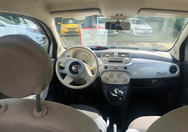 Fiat 500 cena 18500 przebieg: 148000, rok produkcji 2009 z Bychawa małe 497